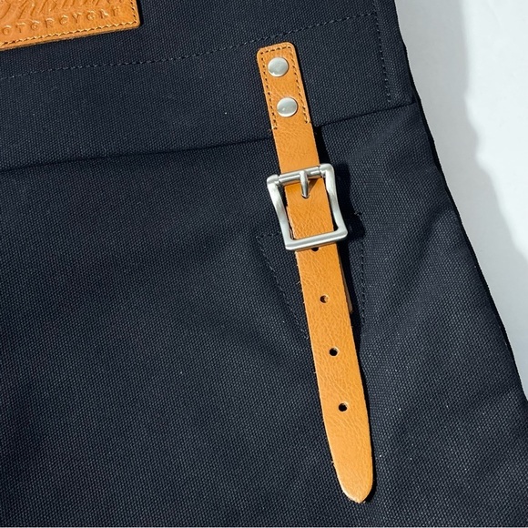 Indian Motorcycle Black Canvas Leather Backpack Book Gear Travel‎ Bag NWOT - Picture 6 of 11